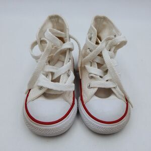 Converse Chuck Taylor All Star Hi Infant Size 6 Optical White Canvas Shoes 7J253